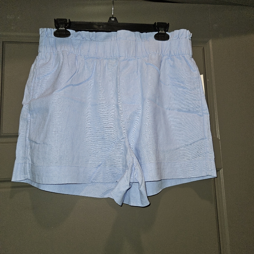 A New Day Light Blue Women's Casual Elastic Waist Shorts 💫💙🩵☀️😎⛱️